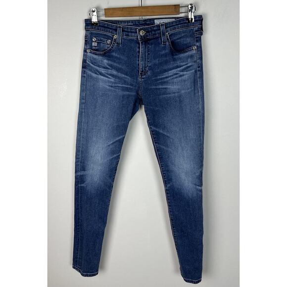 AG Adriano Goldschmied The Legging Ankle Super Skinny Denim Blue Jean Size 27R - Picture 1 of 5